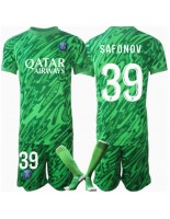 Paris Saint-Germain Matvei Safonov #39 Keeper Hjemmedraktsett Barn 2024-25 Korte ermer (+ bukser)